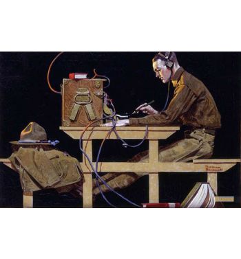 U.S. Army Teaches a Trade G.I. Telegrapher