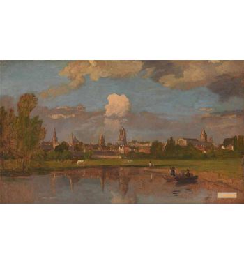 Oxford From The River With Christ Church In The Foreground