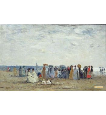 Swimmers On Trouville Beach 1869