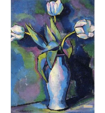 Three White Tulips