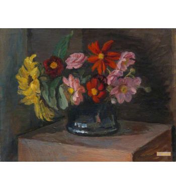 Flowers In A Lustre Pot