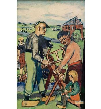 Wood Sawyer With Child, Dutch Wood Sawyers