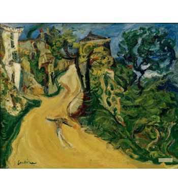 Blue Figure, Ascending Road In Cagnes