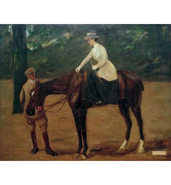 The Artist'S Daughter On Horseback
