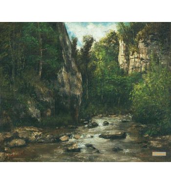 Landscape Near Puit Noir Near Ornans 1872