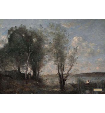 Boatman Among The Reeds Ca 1865