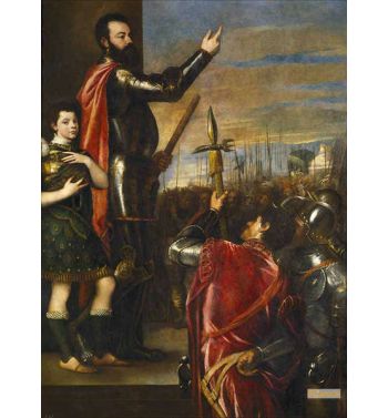 Alfonso d'Avalos Addressing His Troops