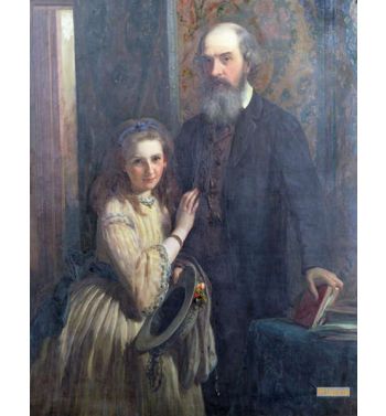 Sir William Fitzherbert With His Daughter Ida 1862