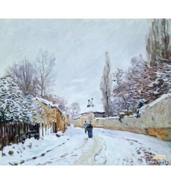 Road Under Snow Near Louveciennes 1876