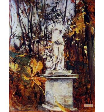Statue In The Park Of Versaillesn