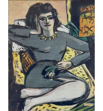 Resting Woman With Carnations, Portrait Quappi