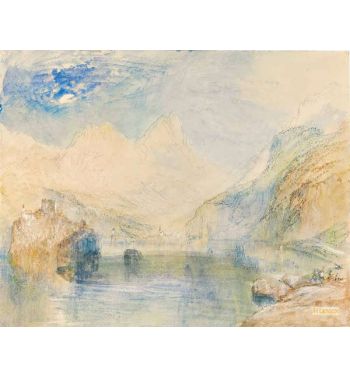 The Lauerzersee With Schwyz And The Mythen Switzerland