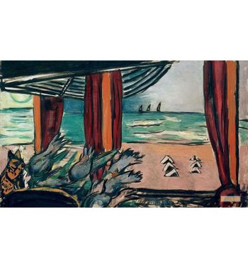 North Sea Landscape With Tents