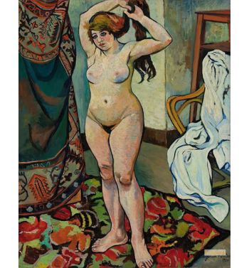 Gilbert Nude Styling Her Hair 1920