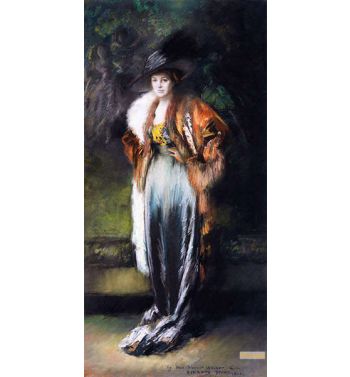Mrs a Stewart Walker in a Fur