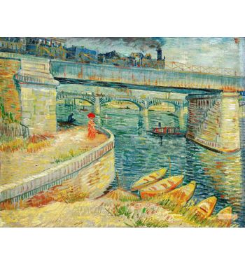 Bridges Across The Seine At Asnieres