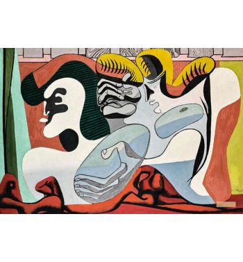 Two Women With Red Draperie, 1935