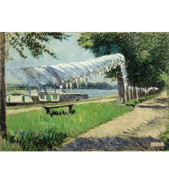 Trocknende Waesche Am Ufer Der Seine 1892
