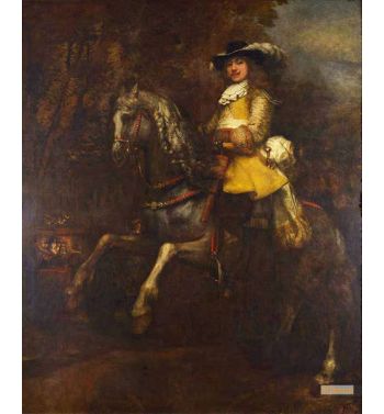 Frederick Rihel On Horseback