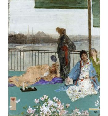 Variations In Flesh Colour And Green The Balcony C 1870
