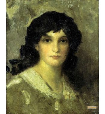 Head Of A Young Woman Ca 1890