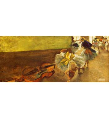 Dancers In The Rehearsal Room With A Double Bass