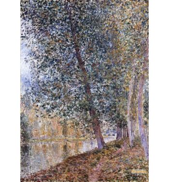 Autumn The Banks Of The Loing 1880