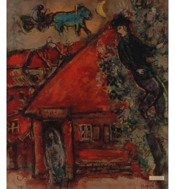 Figure Composition With House