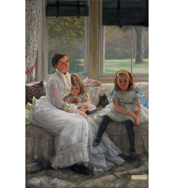 Portrait Of Mrs Catherine Smith Gill And Two Of Her Children