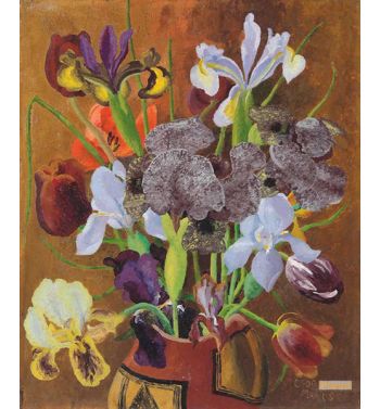 Irises And Tulips