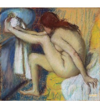 Woman Drying Her Foot