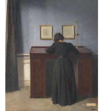 Ida Standing At A Desk