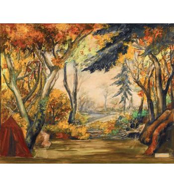 Set Design With A Red Tent