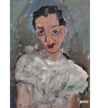 Young Woman In A White Blouse