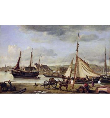 The Merchants Quay At Rouen 1834