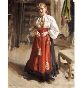 Girl In Orsa Costume 1911