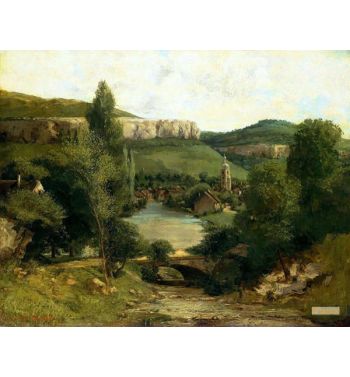 View Of Ornans Probably Mid 1850S