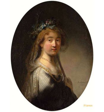 Young Woman As A Shepherdess Saskia As Flora 