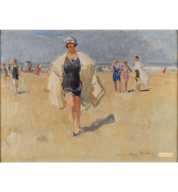 Lady On The Beach At Viareggio