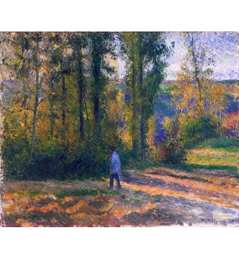 Landscape Pontoise With A Hunter