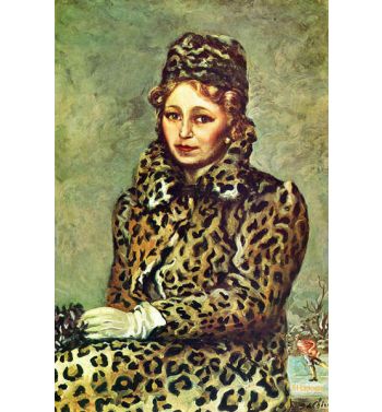 Dama in Mantello di Leopardo