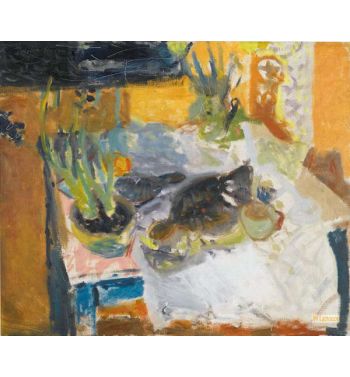 Still Life with Hyacinths Plaice and Lemon