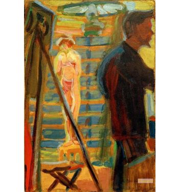 Heckel And Model In The Studio