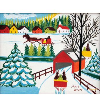 Covered Bridge In Winter 4