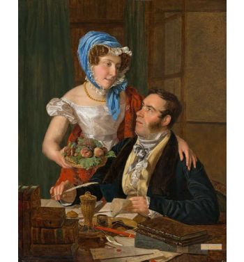 The Cartographer Professor Josef Jüttner And His Wife 1824