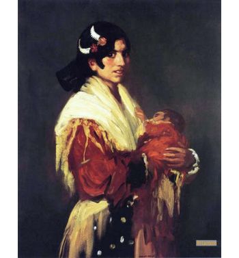 Gypsy And Her Baby 1906