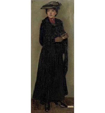 An Elegant Lady In Black