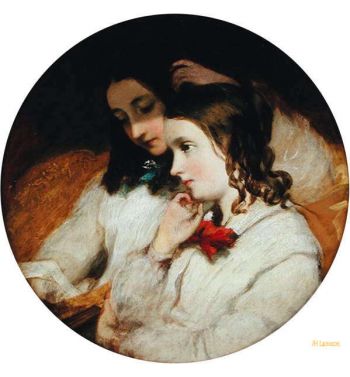 Study Of Two Girls 1848