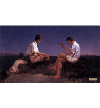 Fishermen At The Gulf Of Naples 1829 1830