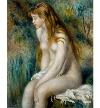 Young Girl Bathing